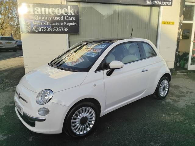 Fiat 500 1.2 Lounge 3dr [Start Stop] Hatchback Petrol White